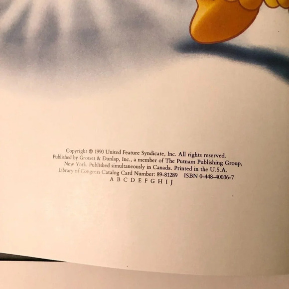 Vintage 1990 Garfields Scary Tales Book Grosset and Dunlap - Picture 9 of 16